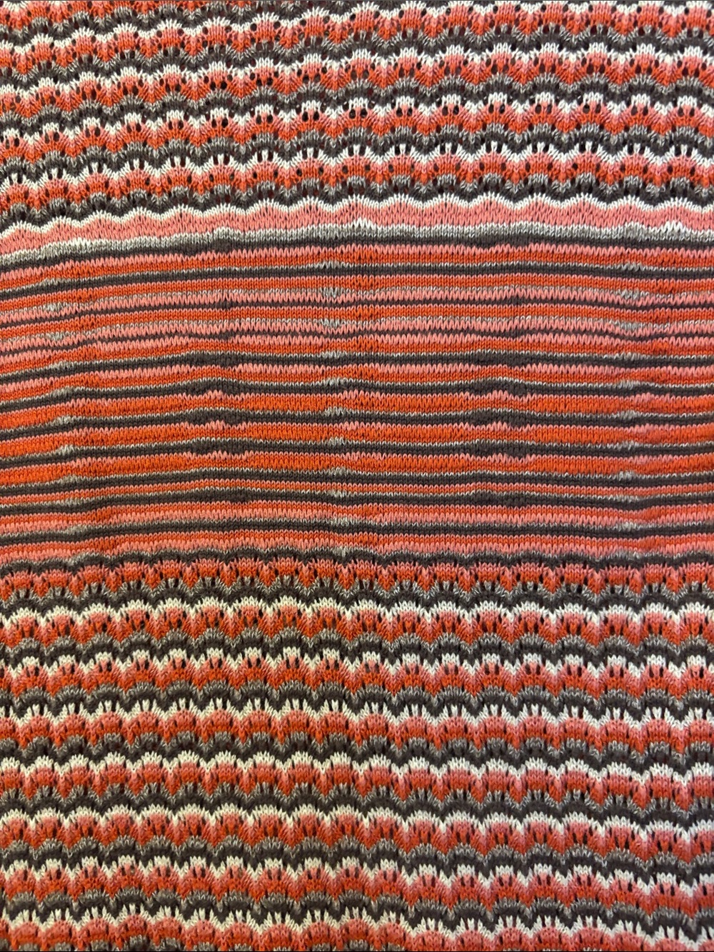 Free People Rust Wave-Striped Ribbed Midi Dress - Picture 3 of 5